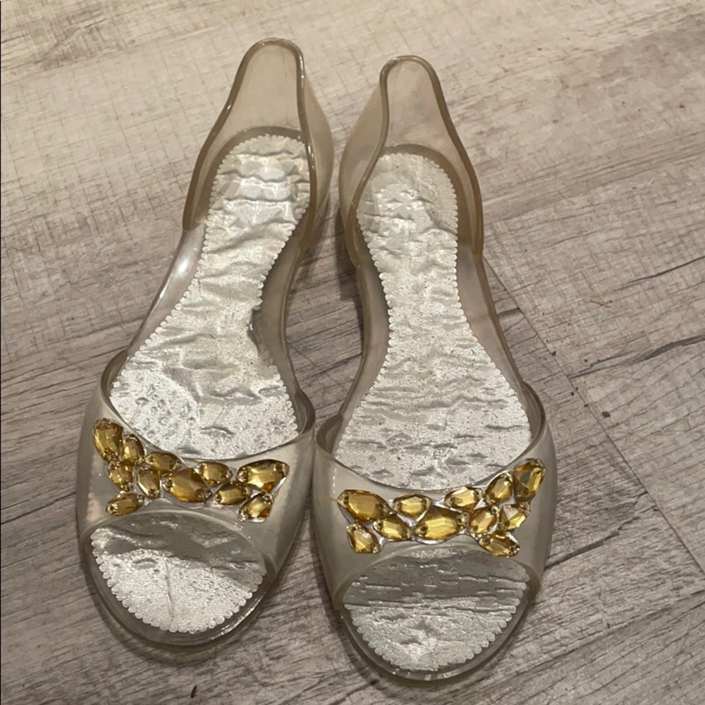 Stuart Weitzman jelly flats